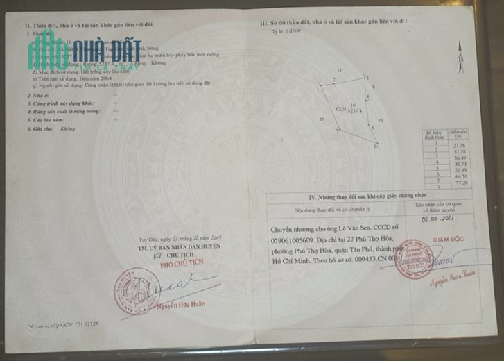Bán đất 3 mặt tiền đang làm trang trại tại Tuy Đức,Đak Nông