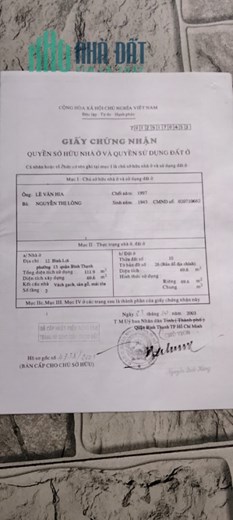 Chính chủ cần bán nhà mặt tiền Bình Lợi, P13, Bình Thạnh