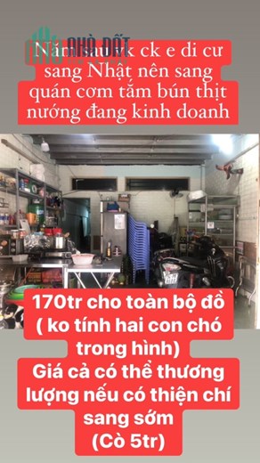 Sang Gấp Quán Cơm Tấm+Bún Thị Nướng 2 Mặt Tiền – Số 16d, Bùi Minh Trực, Phường 5, Quận