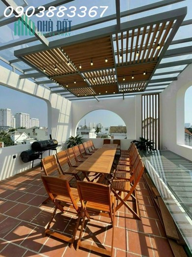 Bán biệt thự hồ cá Koi, HXH 12m, Đặng Thùy Trâm, Bình Thạnh: 15mx16m, 240m2, 4T, giá 28 tỷ TL