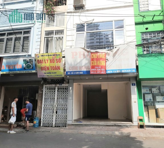 Cho thuê cửa hàng tầng 1 mặt phố Kim Hoa, Đống Đa; 0965239464