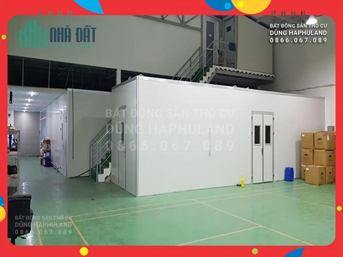 Q12. 30 triệu/m2. 1300M2 tổ hợp NHÀ XƯỞNG + CTY. Nhà MẶT TIỀN, đất ở KDC Hiện Hữu.