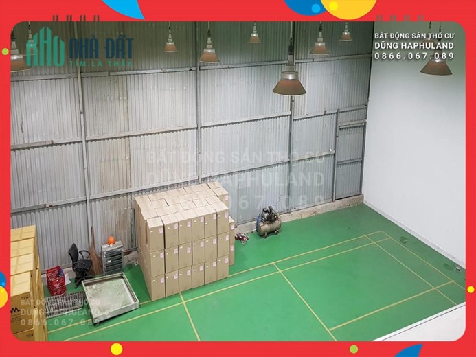 Q12. 30 triệu/m2. 1300M2 tổ hợp NHÀ XƯỞNG + CTY. Nhà MẶT TIỀN, đất ở KDC Hiện Hữu.