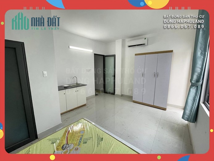 GV. CHDV 15P gần đường Lê Văn Thọ, TN 50 triệu/th. 118m2, 6T, có Hầm, đường 7M.