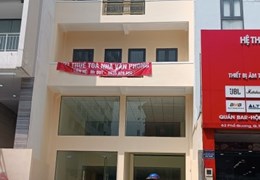 Cho thuê nhà mặt tiền số 61 đường Phổ Quang -Tân Bình mới xây dựng làm văn phòng và mặt bằng kinh