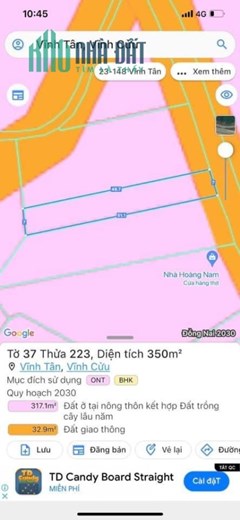 %%CHÍNH CHỦ CẦN BÁN LÔ ĐẤT Ở XÃ VĨNH TÂN - HUYỆN VĨNH CỬU - ĐỒNG NAI