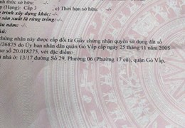 hẻm 4m 42/2/4 / đường số 27 p6 gò vấp