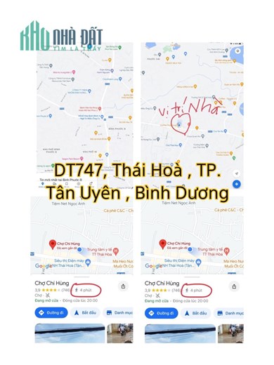 BÁN 2 CĂN NHÀ SÁT NHAU A7+A8 . VỊ TRÍ BAO ĐẸP Khu vực Thái Hoà Tân Uyên BD