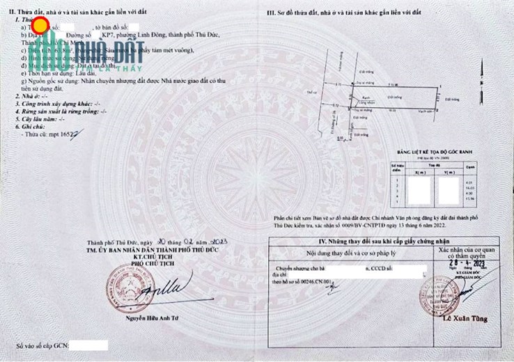 Bán đất đường Linh Đông – Thủ Đức – DT: 64m2 – HXH – xây tự do – giá 4 tỷ.