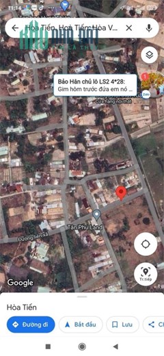 CHÍNH CHỦ CẦN BÁN GẤP Lô Đất Vị Trí Đẹp tại Thôn Lệ Sơn 2, xã Hoà Tiến, huyện Hoà Vang, tp Đà Nẵng