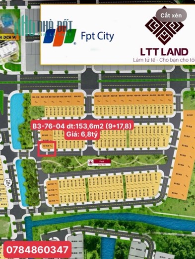 Chào bán lô đất biệt thự khu đô thị FPT