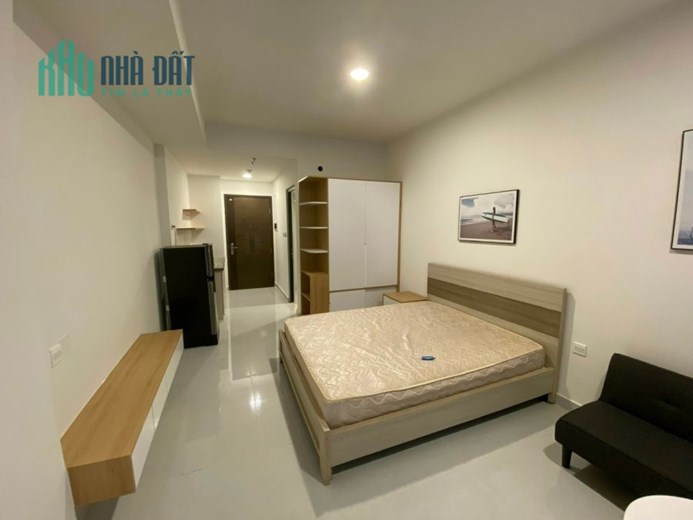 Cho thuê căn hộ Soho Rescident, 100 Cô Giang, Quận 1 : - 1PN thiết kế studio, full nội thất