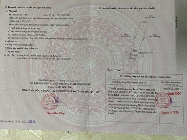 CHÍNH CHỦ CẦN BÁN ĐẤT THUỘC HUYỆN LỘC NINH TỈNH BÌNH PHƯỚC
