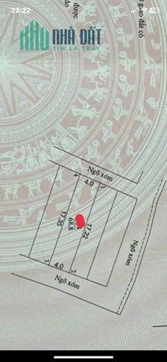 Chủ nhà cần bán lô đất tại thôn quan châm xã Phú nghĩa chương Mỹ hà nội 
Dt68’8 m , bán kính vài
