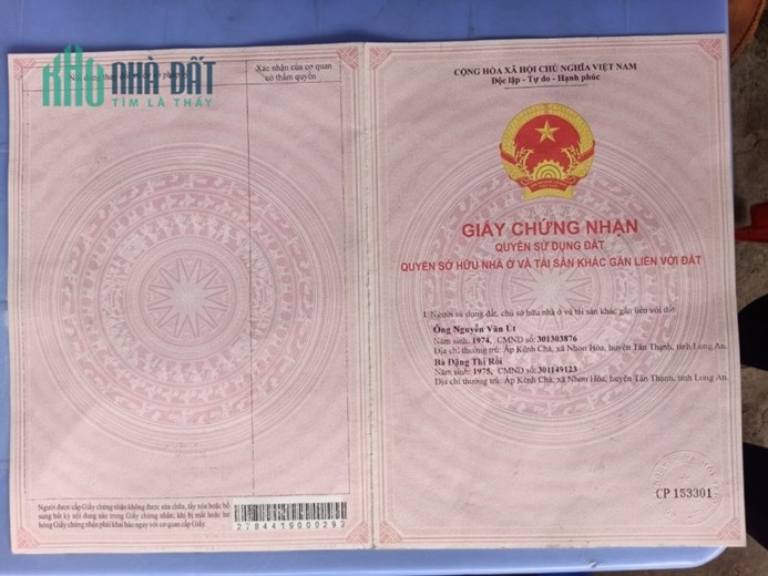 Tôi chính chủ cần bán đất tỉnh lộ 839 huyện Đức Huệ, tỉnh Long An