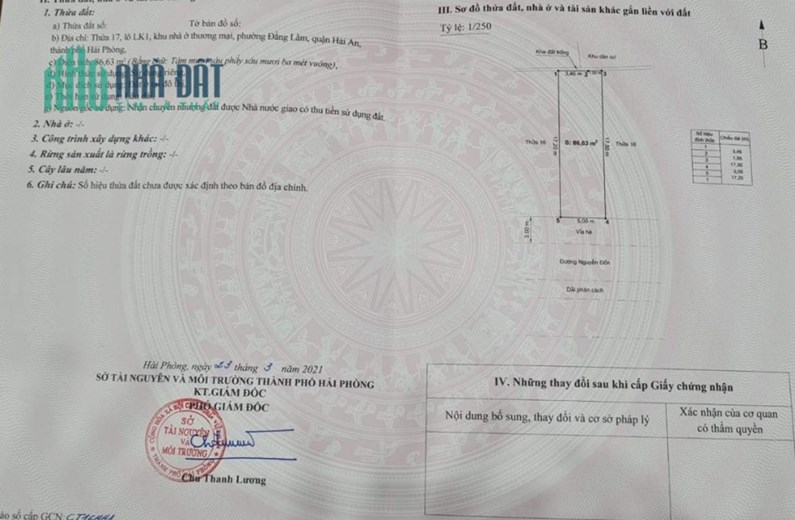 Bán đất mặt đường Nguyễn Đồn, diện tích 87m GIÁ 4.9 tỉ gần Chợ Đăng Lâm