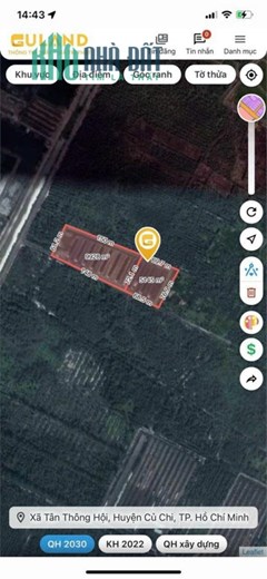 Cần Bán gấp đất vườn, trên đất đã trồng kín Cà Na, tại kênh 8 ấp Xóm Huế - xã Tân An Hội - huyện Củ