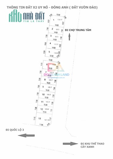 Lô góc đấu giá X2 Vườn Đào Uy Nỗ Đông Anh kinh doanh sầm uất