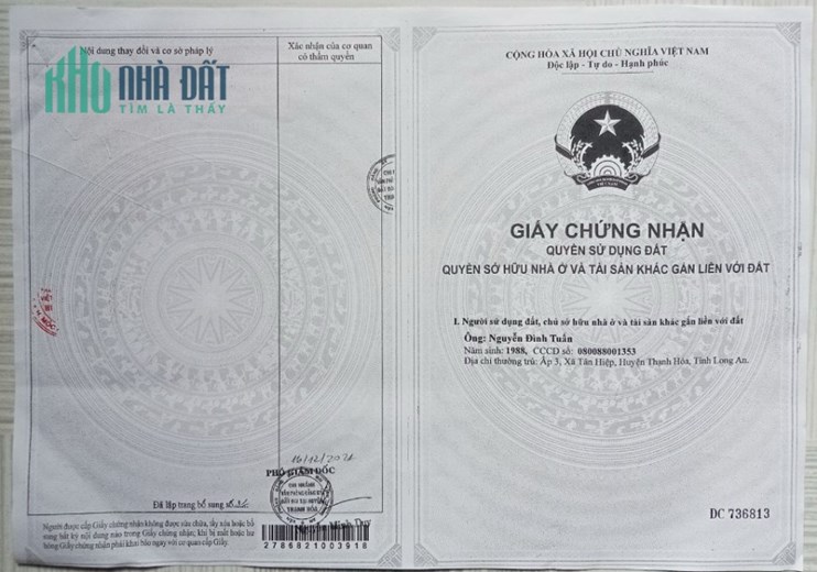 Tôi chính chủ cần bán đất tỉnh lộ 839 cách cầu Ông Bính 1km Đức Huệ, Long An