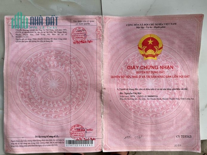 Tôi chính chủ cần bán đất tỉnh lộ 839 cách cầu Ông Bính 700m Đức Huệ, Long An