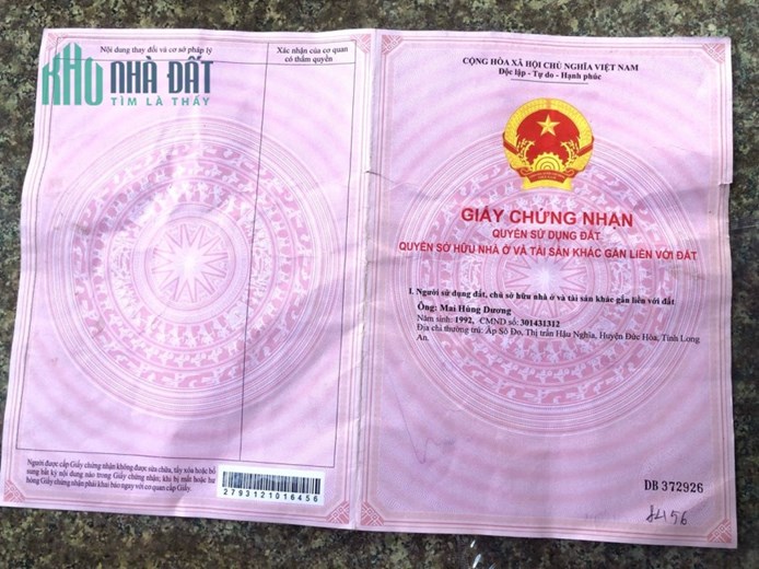Tôi chính chủ cần bán tỉnh lộ 839 cách cầu Mỏ Vẹt 1km thuộc huyện Đức Huệ, Long An