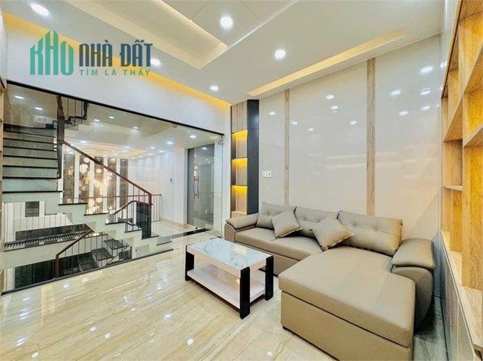 Hẻm 6m thông, Nguyễn Tư Giản, P12, 4x14m, 5 tầng tặng nội thất, 8.4 tỷ
