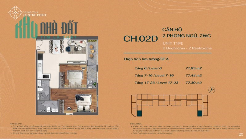 Sở hữu căn hộ biển Vũng Tàu Centre Point - Bàn giao Full nội thất - Tiêu chuẩn 5 sao - Lh: