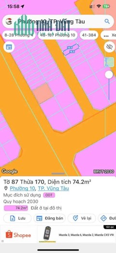 CHỈ 5 TỶ CÓ NGAY LÔ ĐẤT 74M2 FULL THỔ CƯ KHU ĐÔ THỊ CHÍ LINH PHƯỜNG 10 - LH: 0373*817*178