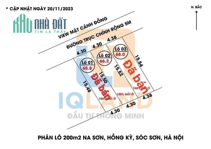 Nhỉnh 500tr có mảnh đất bìa làng 66.2m² tại Na Sơn - Hồng Kỳ - Sóc Sơn - Hà Nội, đường 5m, full thổ.