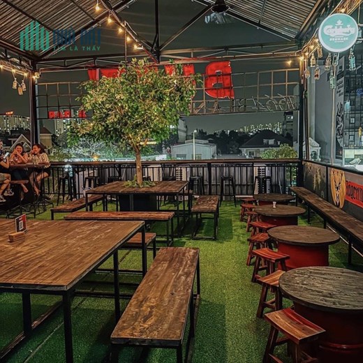 Mình có mặt bằng nhà hàng kiểu Beer garden cần sang nhượng hoặc cho thuê lại tại Trần Não Quận 2