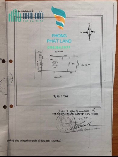 Bán nhà hẻm trần hưng đạo gần chợ hoa lư Tp quy nhơn