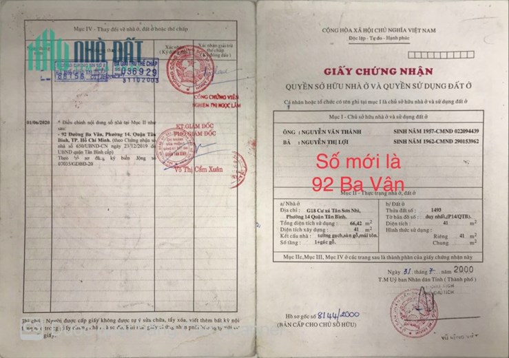 +++bán nhà tân bình, 92 Ba Vân, P.14, Q.tân Bình, giá 9.2 tỷ