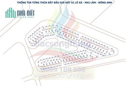 Chính chủ cần bán đất đấu giá x1 Lê Xá x2 Thái Bình và đấu giá x1 đông hội Mai Lâm.xã Mai Lâm, Đông