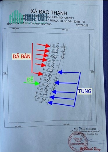 Đất thổ cư SHR ấp Long Hoà A, xã Đạo Thạnh, TP Mỹ Tho, 66m2 chỉ 550 triệu.