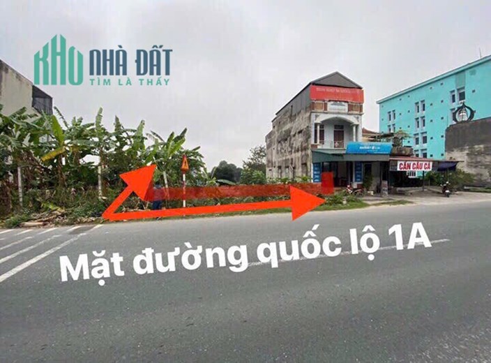 BÁN 500m2 Duy Nhất Mặt Đường Quốc Lộ 1A Phủ Lý, Hà Nam