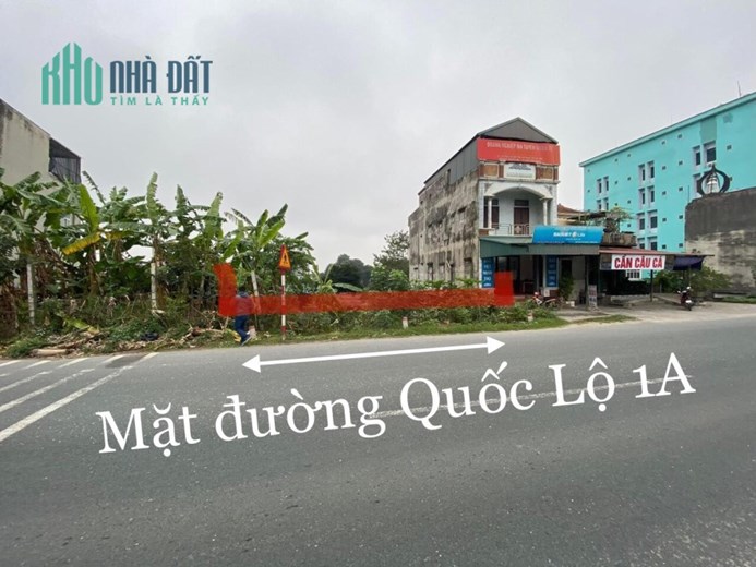 BÁN 500m2 Duy Nhất Mặt Đường Quốc Lộ 1A Phủ Lý, Hà Nam