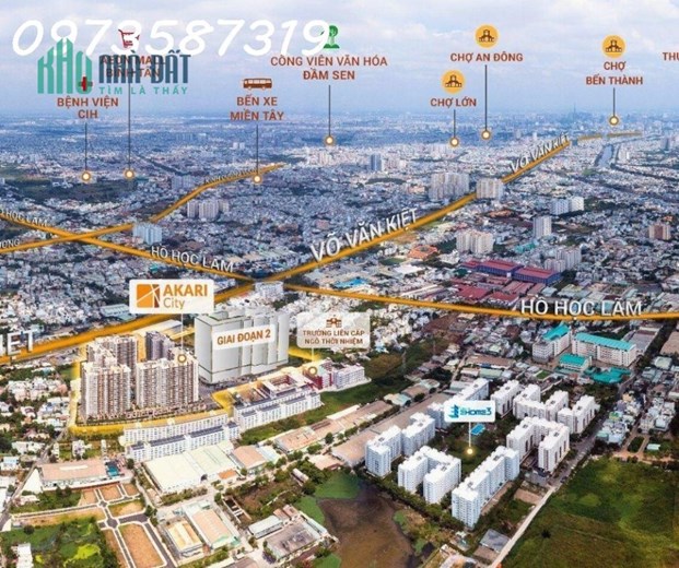 Bán căn 2PN - 78m2 hàng hiếm Akari City - Bình Tân nhỉnh 3 tỷ tháng 12/2023
