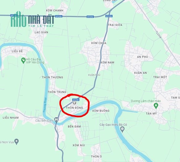 Bán lô đất mặt phố khu phân lô Xã Xuân Phú, Bắc Giang. DTSĐ 90m2, MT 5m.