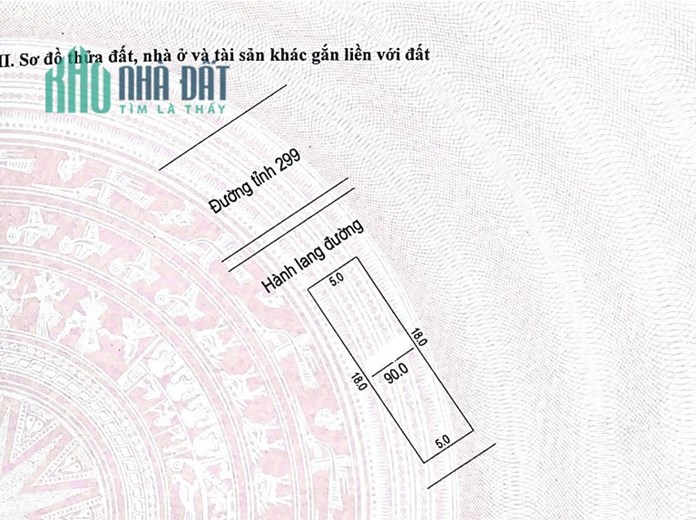 Bán lô đất mặt phố khu phân lô Xã Xuân Phú, Bắc Giang. DTSĐ 90m2, MT 5m.