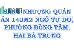 CHÍNH CHỦ CẦN SANG NHƯỢNG QUÁN ĂN Ngõ Tự Do, phường Đồng Tâm, Hai Bà Trưng, HN