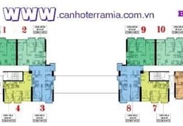Bán căn hộ Terra Mia 60 m2, 02 PN, 02 WC, view sông cực đẹp, tầng vừa đẹp. Giá rẻ nhất thị trường
