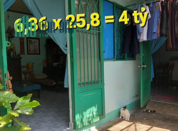 6,36 x 25,8 = 4 tỷ Huỳnh Thị Na Đông Thạnh Hóc Môn Tp.HCM