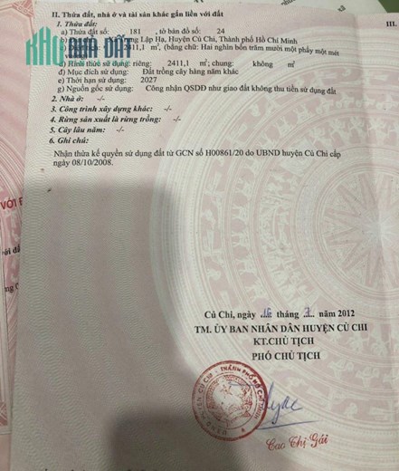 Cần bán gấp trong 3 ngày lô đất tại xã trung lập hạ, củ chi, HCM