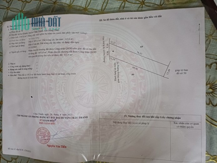CHÍNH CHỦ CẦN BÁN GẤP LÔ ĐẤT Vị Trí Đẹp Tại  Châu Thành, Đồng Tháp
