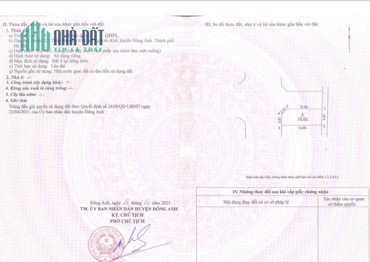 Đất đấu giá X2 Nguyên Khê Đông Anh - Lô góc 3 măt tiền chợ Lắp Ghép kinh doanh 24/7