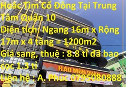 Không Có Người Quản Lý Nên Cần Sang Nhượng Nhà Hàng Hoăc Tìm Cổ Đông Tại Trung Tâm Quận 10