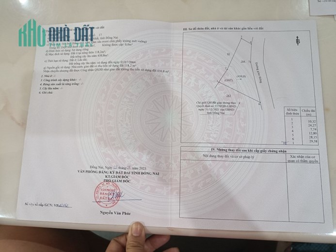 Bán đất ngay chợ Hưng Lộc 13tr/m2 full 5 sổ liền nhau, đường nhựa 6m LH 0907307123
