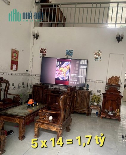 5 x 14 = 1 Tỷ 7 DT2 Đông Thạnh Hóc Môn Tp.HCM
