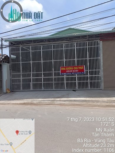MẶT BẰNG ĐẸP- GIÁ TỐT - Cho Thuê Gấp Nhà Xưởng Mặt Tiền Rộng Tại Mỹ Xuân, TX Phú Mỹ