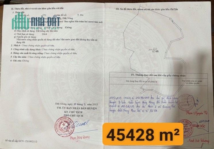 Cần bán gấp 15 Ha vườn cây ăn trái, tại xã Quảng Khê -huyện Đắk Glong-Đắk Nông.